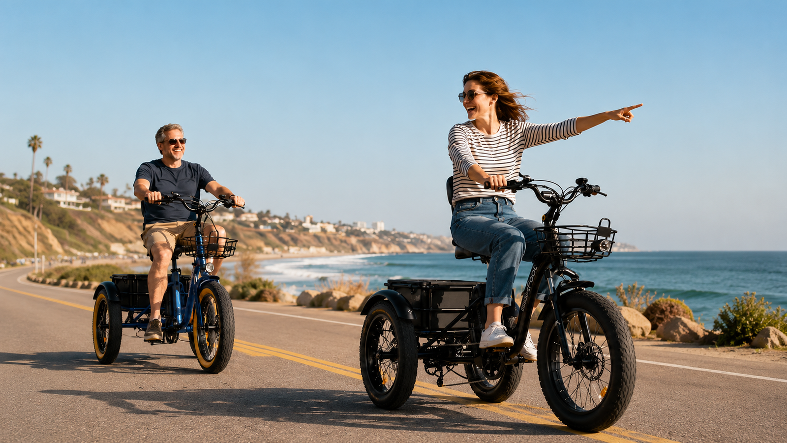 MaxFoot family riding electric trike