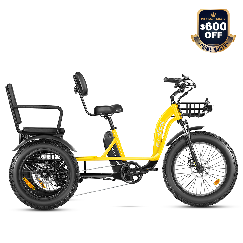 MF-33 Electric Trike with Passenger Seat Rickshaw E-Bike
