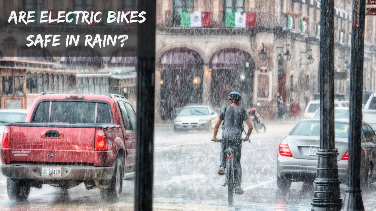 Electric bike store in the rain