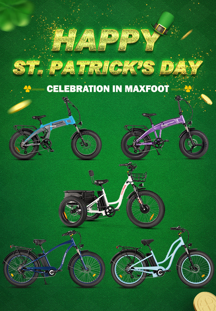 Celebrate St. Patrick's Day With Maxfoot Ebikes For Sale