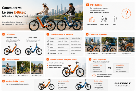 Commuter vs Leisure E-Bikes: Which One Is Right for You?