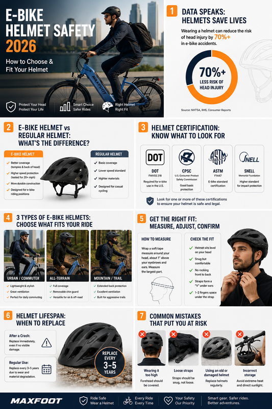 E-Bike Helmet Safety 2026: How to Choose & Fit Your Helmet