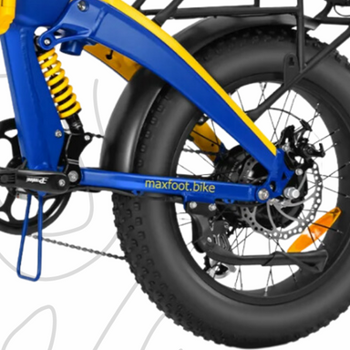  Maxfoot - Triciclo eléctrico para adultos, triciclo eléctrico  de 3 ruedas, 50-65+ millas, batería extraíble de 750 W 17.5 Ah, MF307  Ebikes de 350 libras de transporte con bolsa trasera impermeable (