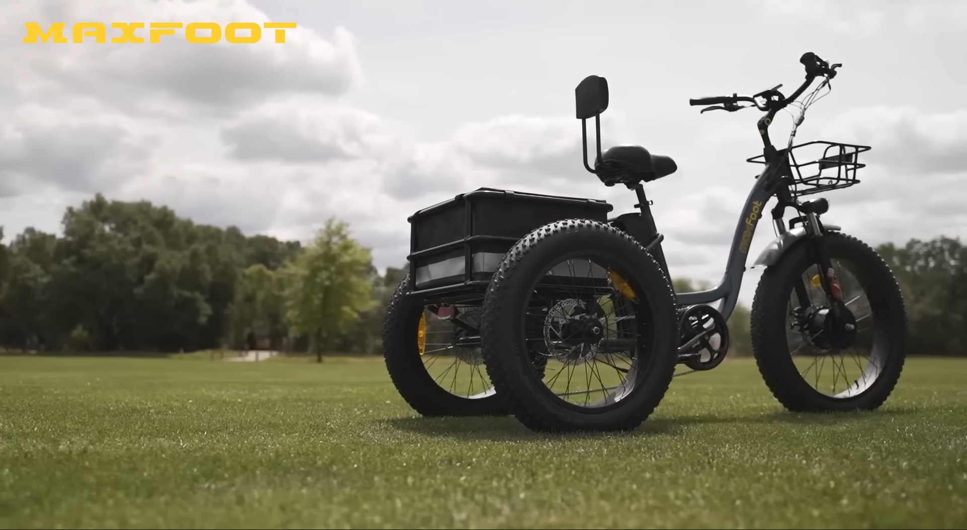 Load video: Comfort &amp; Stability Long Range Adult Electric Trikes-Smoother Riding.