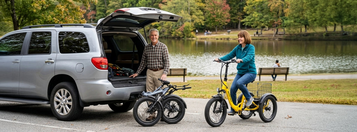 MaxFoot family riding electric trike