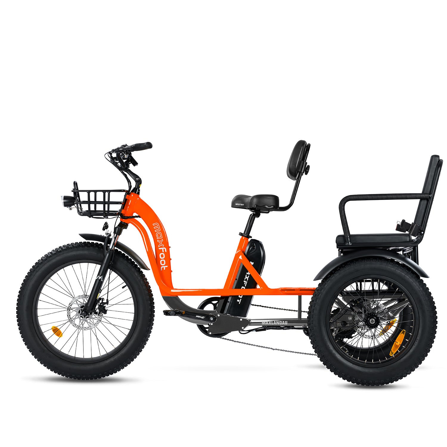 MF 33 Electric Trike with Passenger Seat Rickshaw Bike MaxFoot Electric Bike