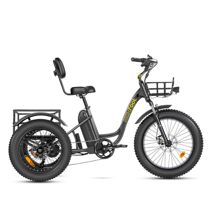 MaxFoot MF-30 Electric Assist Adult Tricycle | 750W & Front Suspension Grey