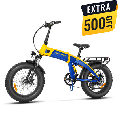 1000W Full Suspension Folding E Bike MF 19 1000P Maxfoot Electric Bike MaxFoot Electric Bike