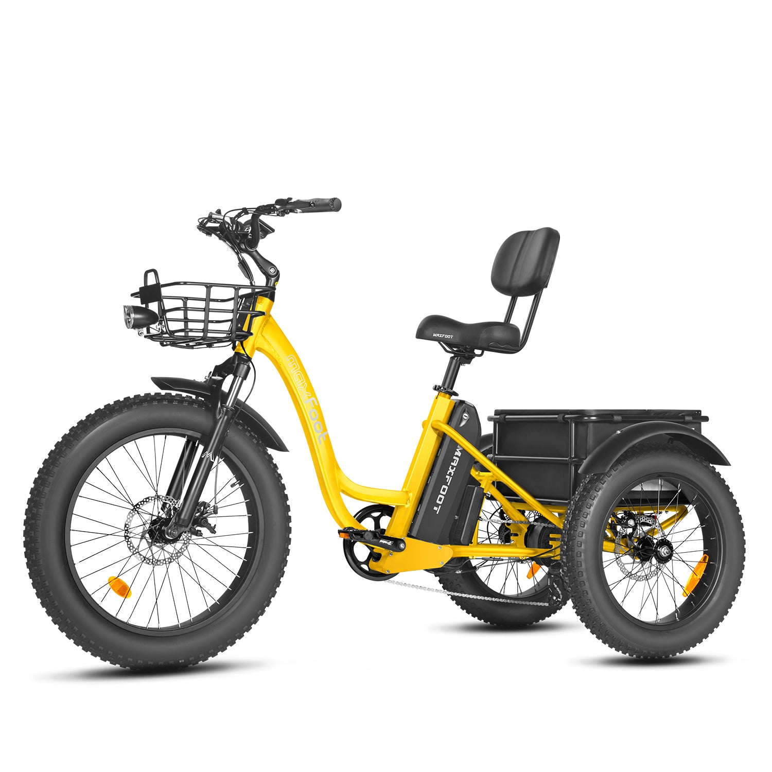 A yellow mf-30 etrike