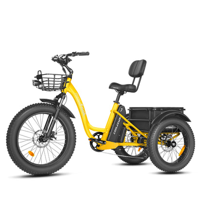 A yellow mf-30 etrike