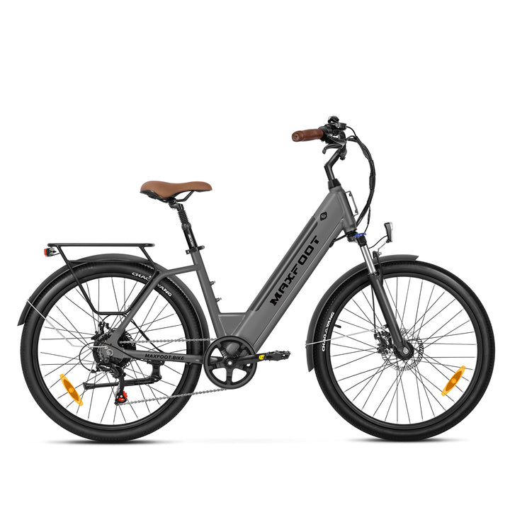 MF-25 Step-Thru Commuter E-Bike | MaxFoot Electric Bike - 
Brooklyn Gray